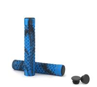 IOEUIWP Bicycle Handlebar Grips Lengthening Non-Slip Soft Rubber Mountain Bike For 22.2mm for Bikes(Black Blue)