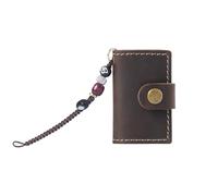IOEUIWP Cute Tiny Leather Notebook Mini Pocket Notepad Travel Sketchbook Planner Diary Retro Cowhide Cover Booklet for Writing & Note Taking(Coffee)