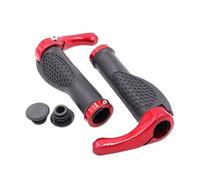 IOEUIWP Mountain Bike Bar End Plugs Aluminum Alloy With Locking & Anti-Slip Rubber To Protect Handlebars & Improve Grip for Bikes(Red)