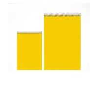 IOEUIWP Spiral Binding Notebook Yellow Cover Writing Sketch Book Planner for Home, School, and Office(1pcs A6)