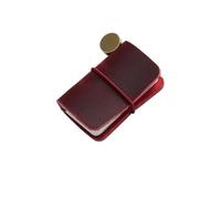 IOEUIWP Vintage Leather Tiny Notebook Sketchbook Cute Mini Diary Retro Cowhide Travel Journal Kawaii Office Planner Organizer for Writing & Note Taking(Wine red)