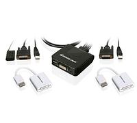IOGEAR 2-Port DVI and DisplayPort Cable KVM Kit, GCS922DPKIT