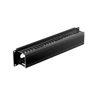 IOGEAR 2U 19" Horizontal Cable Management Duct with Cover and Mounting Screws, Slotted Finger Duct Wire Organizer for Server/Network/Equipment Rack and Cabinets (GROHD2U)
