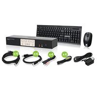 IOGEAR 4-Port DisplayPort1.2 KVMP with Wireless Keyboard and Mouse - GCS1934-KM