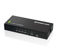 IOGEAR 4K Ultra HD 4-Port Splitter with HDMI, GHSP8424, BLACK