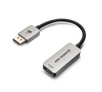 IOGEAR 8K Active Displayport to HDMI Adapter, HDR10+, HDCP 1.4, HDCP 2.3, DP 1.4, GDPHD8KA