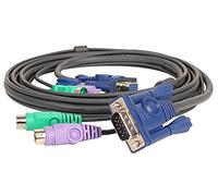 IOGEAR Bonded All-in-One PS/2, VGA KVM Cable with Micro Lite Technology, 6 Feet, G2L5002P