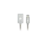 IOGEAR Charge & Sync USB-C to USB Type-A Adapter, Silver, G2LU3CAF10-SIL