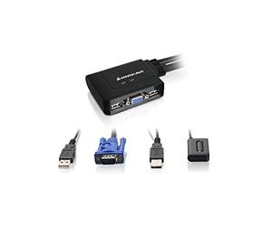 IOGEAR GCS22U - 2-Port USB KVM switch Black (2-Port USB KVM Switch VGA - Warranty: 3Y)