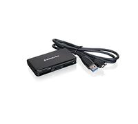 IOGEAR GFR381 - Reader (CF, CF +, Memory Stick (MS), microSDHC, MiniSD, MMC, MS PRO, SD, SDHC, SDXC, USB 3.0, 5000 Mbit/s, Black, 8.4 cm, 4.8 cm)