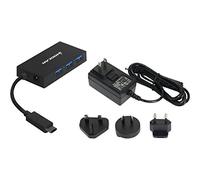 IOGEAR HUB-C +, USB-C to 4-Port USB-A Hub with Power, GUH3C24P