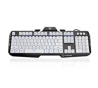 IOGEAR Kaliber Gaming HVER Aluminum Gaming Keyboard, Imperial White, GKB704L-WT