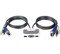 IOGEAR Miniview Micro USB Plus GCS632UW6 - KVM/Audio Switch - 2 x KVM/Audio - 1 Local User - Desktop