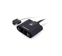 IOGEAR USB 2.0 2x4 Peripheral Switching Hub - 2 PC Share To 4 USB Devices - Up To 480Mbps - Mobile Devices Charging - Mouse/Keyboard - Printer - Scanner - EX HD - LED Indicators w/Remote - GUS402