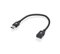 Iogear USB 3.0 Extension Cable Male to Female 0.3m Black