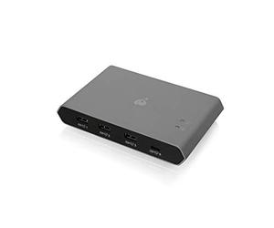 IOGEAR USB-C 2-Port Keyboard Mouse and Peripheral Switch with Power Delivery (GUS4C2), 2x4