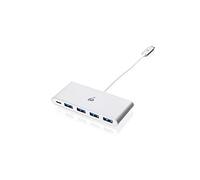 IOGEAR USB-C to 4 Port USB-A Hub - USB-C 60W Pass Through - Compatible wi/Thunderbolt 3 - Type-A Port (5Gbps) - GUH3C4PD