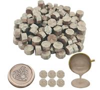 Ioggser 360 PCS Octagon Wax Beads for Wax Seal Stamp, Sealing Beads for Wedding and Party Invitations (Champagne Gold)