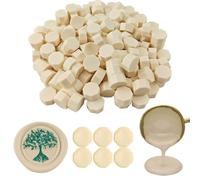 Ioggser 360 Pcs Octagon Wax Seal Beads for Wax Seal Stamp, Sealing Beads for Wedding & Party Invitations (Milk White)