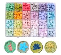 Ioggtser 24 Color Wax Seal Beads Kit with 600PCS Beads for Letter Sealing