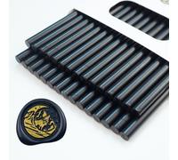 Ioggtser 30PCS Mini Glue Gun Wax Seal Stick for Stamp, Wedding Invitations, Cards, Envelopes (Black)