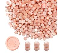 Ioggtser 500 PCS Octagon Sealing Wax Beads for Wax Seal Stamp, Pearlescent Pink