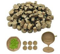 Ioggtser Octagon Sealing Wax Beads for Seal Stamp - 360 PCS for Making Seals for Wedding and Party Invitations (Brown)
