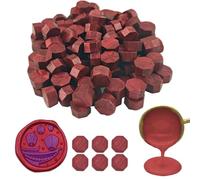 Ioggtser Octagon Sealing Wax Beads for Seal Stamp - 360 PCS for Making Seals for Wedding and Party Invitations (Flame Red)