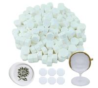 Ioggtser Octagon Sealing Wax Beads for Wax Seal Stamp, 360 PCS for Wedding and Party Invitations (White)