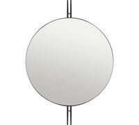 IOI Wall Mirror Round Black/ Brass Ø80 cm