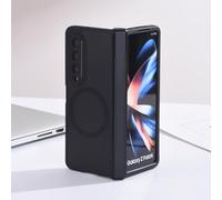 ioiFour Magnetic Case for Samsung Galaxy Z Fold 4 with Hinge Protection, Simple Premium Lightweight Matte Black Hard Case