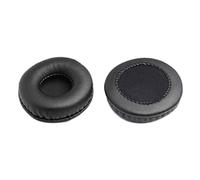 IOIUSKKU 1 Pair Earphone Pad Portable Dustproof Washable Noise Cancelling Headphone Cup Indoor Office Headset Cover Accessories, Black, 50mm