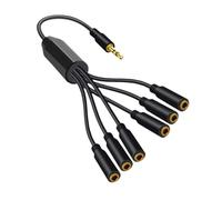 IOIUSKKU 5mm Audio Extension Cable Connecting Headphones And Speakers At Home Or On Go 3.5mm Headphone Splitter Is Made Of PVC Headphone Splitter Cord Audio Distribution Cable