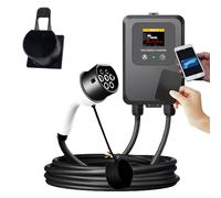 IOIUSKKU 7KW 32A Type 2 EV Charger Electric Vehicle Charging Stations Home Car Smart EV Wall Charging Charger With 5M Cable (Color Screen + NFC Card)