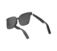 IOIUSKKU Bluetooth Smart Glass With Built-In Integrated Seamless Microphone ABS Smart Glasses With Ai AI Smart Glasses Ai Glass, black