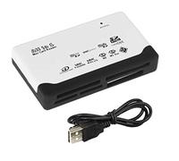 IOIUSKKU Camcorder TF CF MS Card Reader School Laptop High Speed Electronic Memory Cards USB Adapter Desktop PC Accessory, White