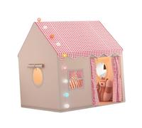 IOIUSKKU Children’s Play Tent Indoor Outdoor Creative Space Easy To Install Sturdy Frame Fun Imaginative Adventures Role Pretend Play Game Camping Outside Portable, Red, 120x105x128cm