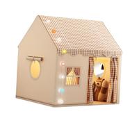 IOIUSKKU Children’s Play Tent Indoor Outdoor Creative Space Easy To Install Sturdy Frame Fun Imaginative Adventures Role Pretend Play Game Camping Outside Portable, Gray, 120x105x128cm