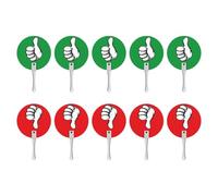 IOIUSKKU Classroom Voting Paddles Yes No Paddles Sign Thumbs Up Down Event Supply with Ergonomic Handles Included True False Teacher Classroom Event Supply