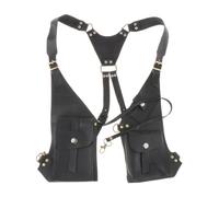 IOIUSKKU Compact Underarm Bag Crafted Durable PU Leather Excellent Choice for Short Road Trips for Carrying Phone and Other Small Items. Shoulder Harness Bag, Black, 38x14cm
