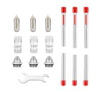 IOIUSKKU Complete Set Of Airbrush Cleaner Spray And Accessories Includes Many Stainless Steel Nozzles For Optimal Cleaning Experience Airbrush Cleaner Spray Cleaning Set Accessory, 0.2-0.3-0.5mm