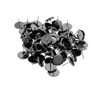 IOIUSKKU Copper Stud Earring Blanks Blank Bezel Setting Base Enjoy Crafting Jewelry With Blanks Designed For DIY Enthusiasts Simply Glue On 12/8 Mm Resin Where Can Perform DIY Project