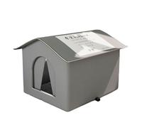 IOIUSKKU Cozy Cat Shelter For Outdoors Feral Cats Safe And Warm Cloth Outdoor Cat Shelter Waterproof Outdoor Cat House For Winter, A, 33CM