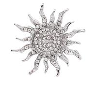 IOIUSKKU Distinctive Vintage Rhinestone Sun Brooch Pin Men Stylish Accessory For Unique Fashion Statements Durable And Not Easily Deformed And Broken. Delicate