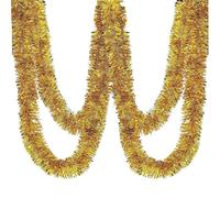 IOIUSKKU Easy To Christmas Ball Garland Silver Garland Decor For Party And Christmas Day Silver Tinsel Reusable Ornament Soft And Pliable Long-lasting Color Retention, Golden