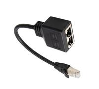 IOIUSKKU Efficient LAN Networking Extension Ethernet Splitter Ensures Reliable Signal Transmission And Connectivity Network Port Ethernet Connector Plug And Play, One to Two