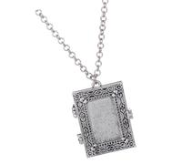IOIUSKKU Elegant Photo Frame Pendant Necklace Unique Vintage Necklace Fabulous Valentine S Day Gift Women Wedding Stylish And Classic Appearance Photo Frame