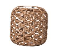 IOIUSKKU Elegant Woven Lamp Shade Ceiling Fan Light Fixture Compatible With Various Pendant Light Styles Imitation Rattan Pendant Lampshade Is Made Of PP And Iron, Style B