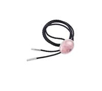 IOIUSKKU Fashionable Cowboy Necktie PU Leather Rope Pendant Necklace Essential Accessories For Parties Weddings Vintage Looks Sweater Dresses Jacket Beach Travel Trips Street, Pink