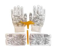 IOIUSKKU Five Finger Socks Gloves With Zones Marked For Elevated Self-Care Offering Reflexology For Hands And Feet Acupoint Schematic Socks With Point Pen